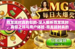 尊龙凯时真的假的-深入解析尊龙凯时，真假之辨与用户体验-尊龙凯时真的假的