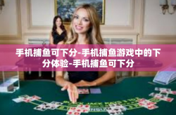 手机捕鱼可下分-手机捕鱼游戏中的下分体验-手机捕鱼可下分